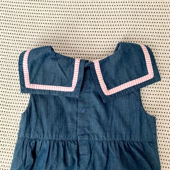 Jojo Maman Bébé Chambray Jumpsuit | 18-24 - Picture 6 of 10